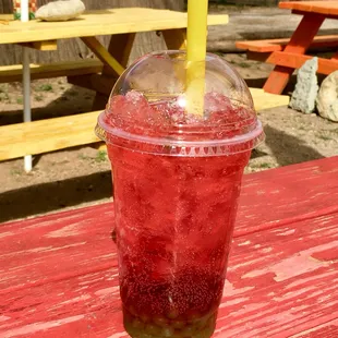 Strawberry Kiwi Popping Boba