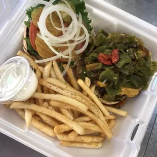 Green Chili Cheeseburger