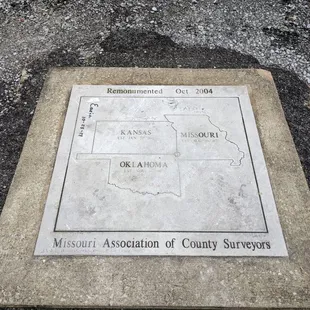 Tri-State Marker Kansas, Missouri, and Oklahoma