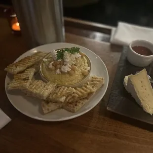 Artichoke hummus/dip? I forget, but it was amazing.