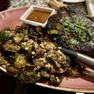 a plate of food on a table