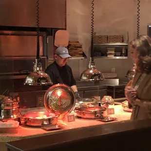 Breakfast buffet with chefs