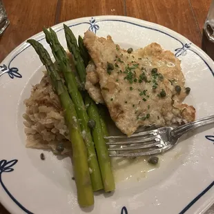 Chicken Francaise - VERY good! Excellent flavors.