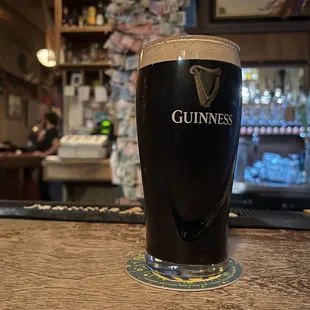Guinness time! Served in a 20oz imperial pint.