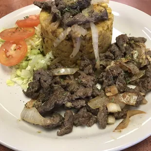 Steak mofongo