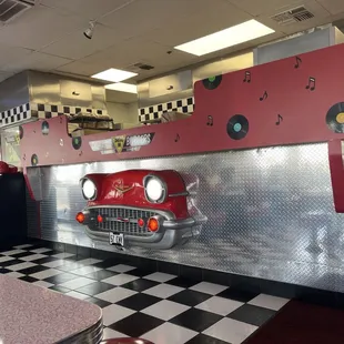 Kitchen is behind there