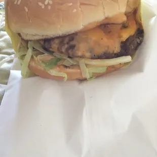 Double Jumbo Cheeseburger