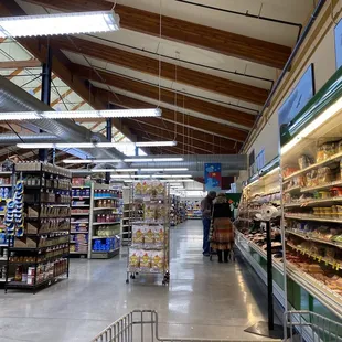Inside the grocery store