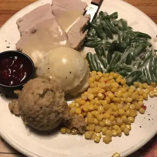 a plate of food on a table