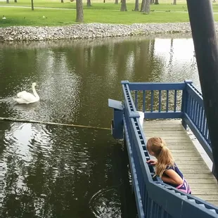 U can even feed the ducks. Fun for the kids