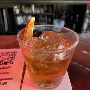 Happy hour old fashioned - $6