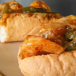 a close up of a sandwich