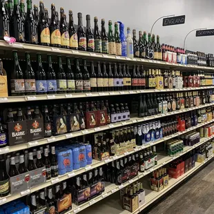 a wide selection of beer