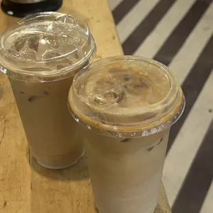 Iced Latte, add simple syrup!