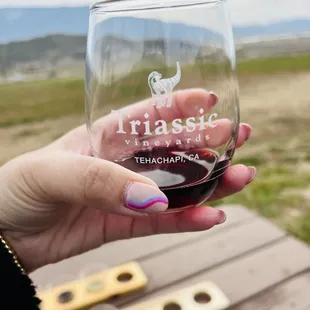 a hand holding a glass of wine