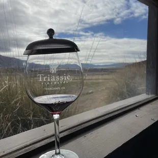 Great way to spend a cold day! Tempranillo with a view!