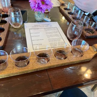 Wine tasting flight