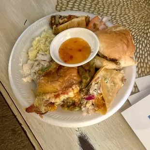 a plate of food