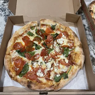 a pizza in a box