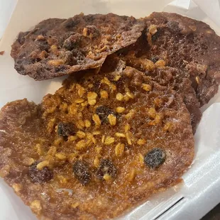 Thin little cranberry oatmeal cookie.  Really good