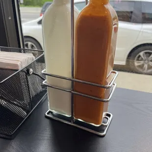 Complimentary Sauces they provided