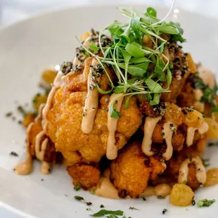 a plate of food on a table