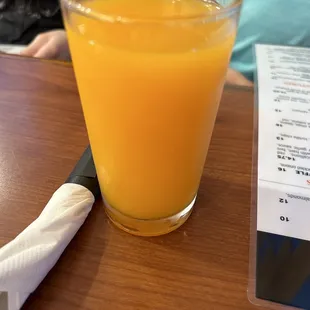 Fresh squeezed orange juice