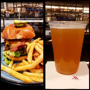 Tributary Smash Burger+ Lone Pint Yellow Rose IPA= WOW!