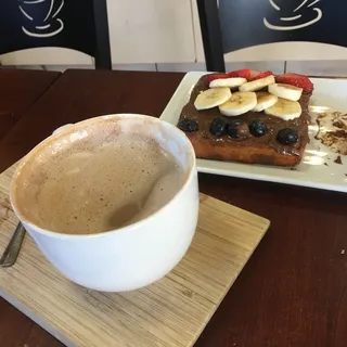 Banana Nutella Waffles