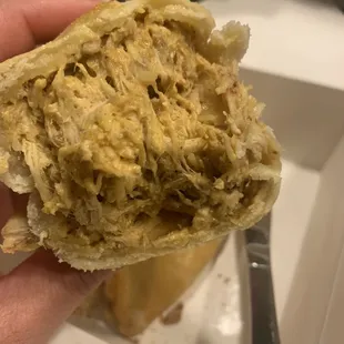 Aji de Gallina - it's basically just shredded chicken and cheese and flavors that you dream about.