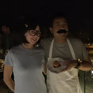 It's Tina &amp; Bob from Bob's Burgers!  (It's actually Brennah &amp; Orville!). Fantastic costumes!