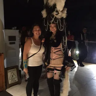 Made a new friend!  What a great costume!