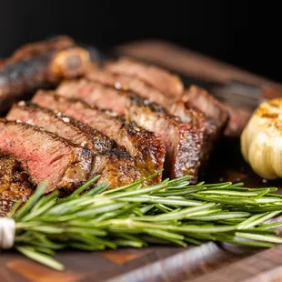 Our 45 day dry-aged, 32 oz. Tomahawk Steak is one of dreams.