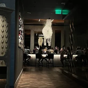 Walking into the restaurant