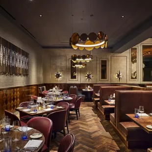 interior, sushi and sashimi