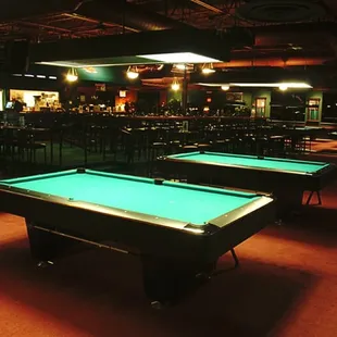 pool tables in a bar