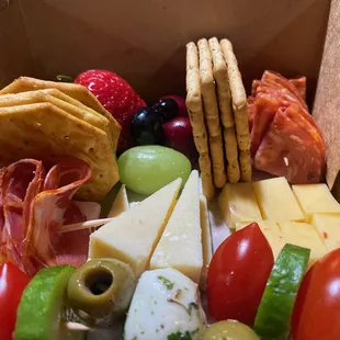 a box of snacks