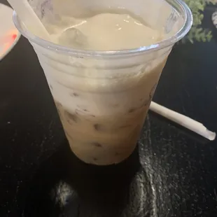 shaken brown sugar coffee w/ milk foam