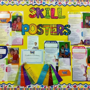 All children receive a skill poster to chart progress at home.