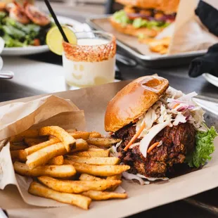 Nashville Hot Chicken - spicy fried chicken breast, vinegar slaw