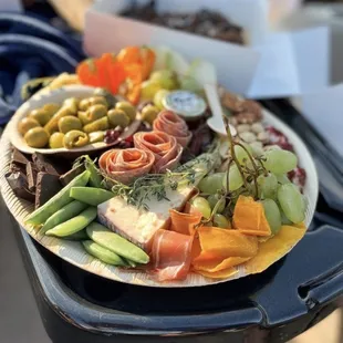Yummy charcuterie plate!