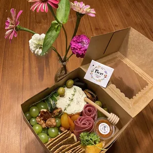 "I Luv U" charcuterie box from Tricky Foods!