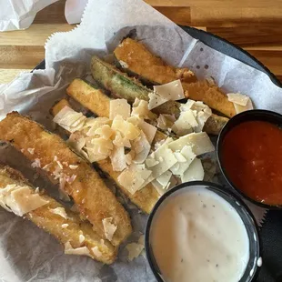 Fried zucchini