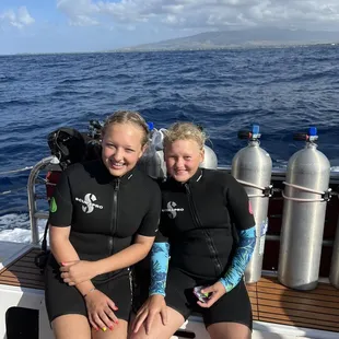 Getting ready to dive