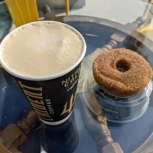 Keto Churro Doughnut and Cafe au Lait