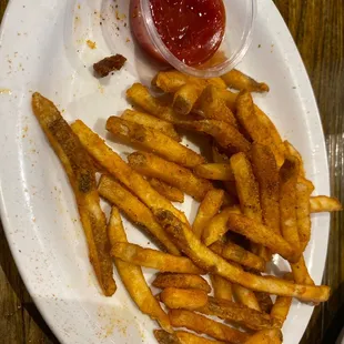 Fries. I ate most of them... SSOOO good!!