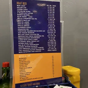 Beer list