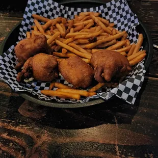 The fish and chips.