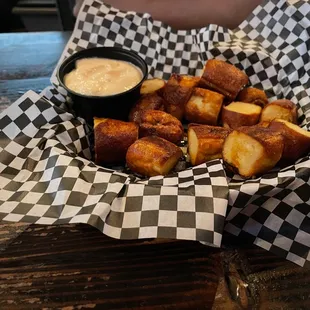 Pretzel Bytes with Beer Cheese