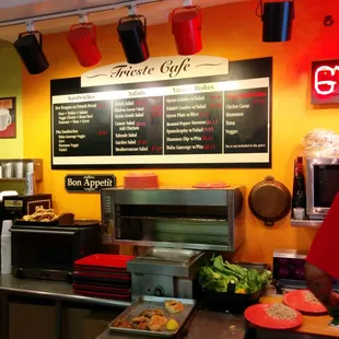 sushi and sashimi, interior